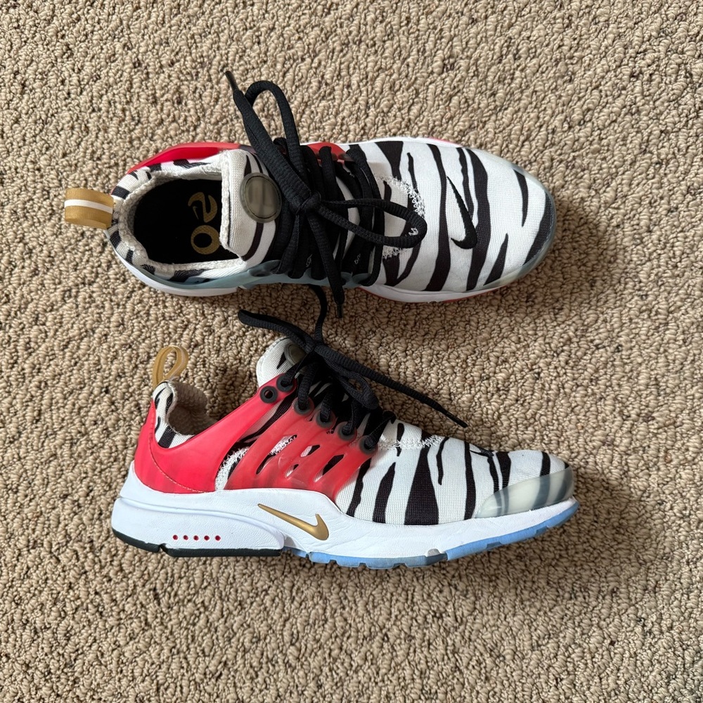 NIKE Air Presto South Korea Running Shoes White Red CJ1229-100 XS 5 6 7